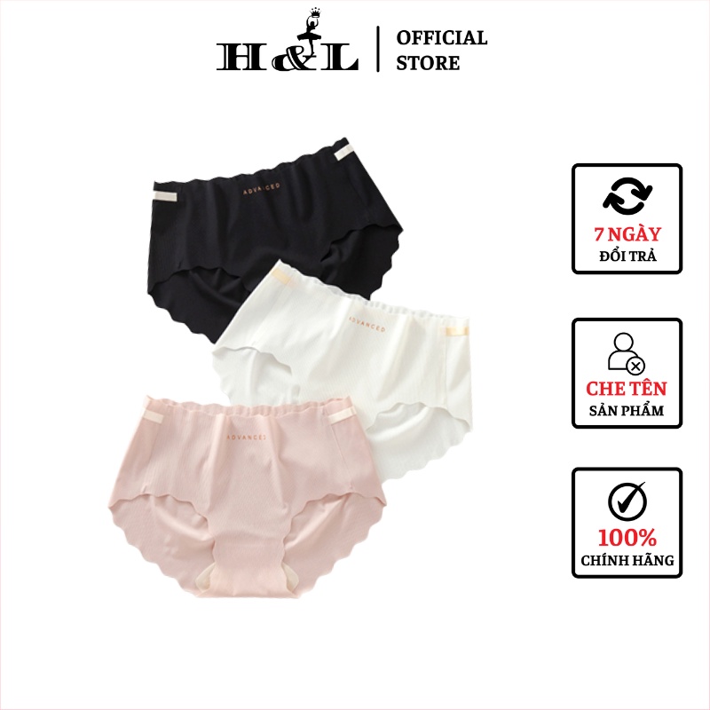 Quần lót nữ su cao cấp mát lạnh cạp vừa, đáy may kháng khuẩn không cộm HLBOUTIQUE L8368