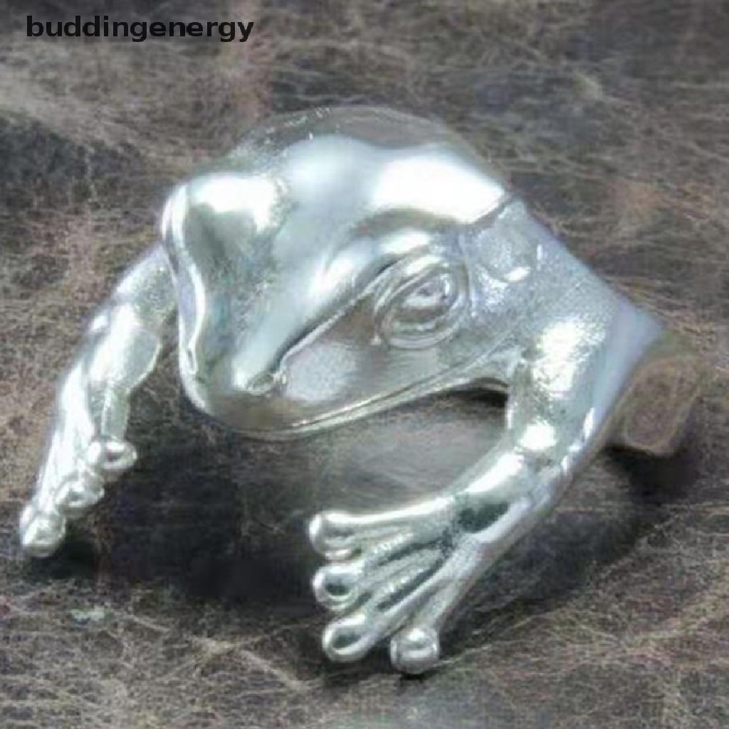 {BUDDI} Nhẫn Kim Loại Quấn Hình Ếch / Con Cóc Quà Tặng Đám Cưới {BUDDI}