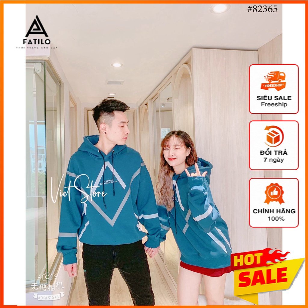 Áo Hoodie Nam Nữ Ulzzang Nỉ Alan Walker dưới 65kg - Áo Khoác Xanh Dáng Rộng G0125 Fatilo