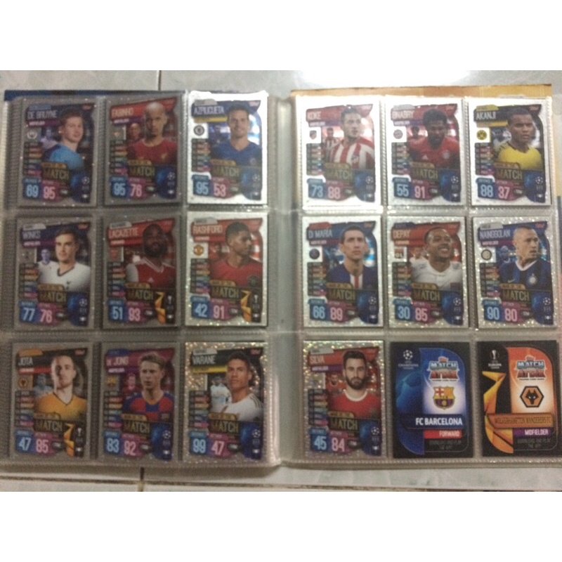 Set thẻ cầu thủ match attax 19/20