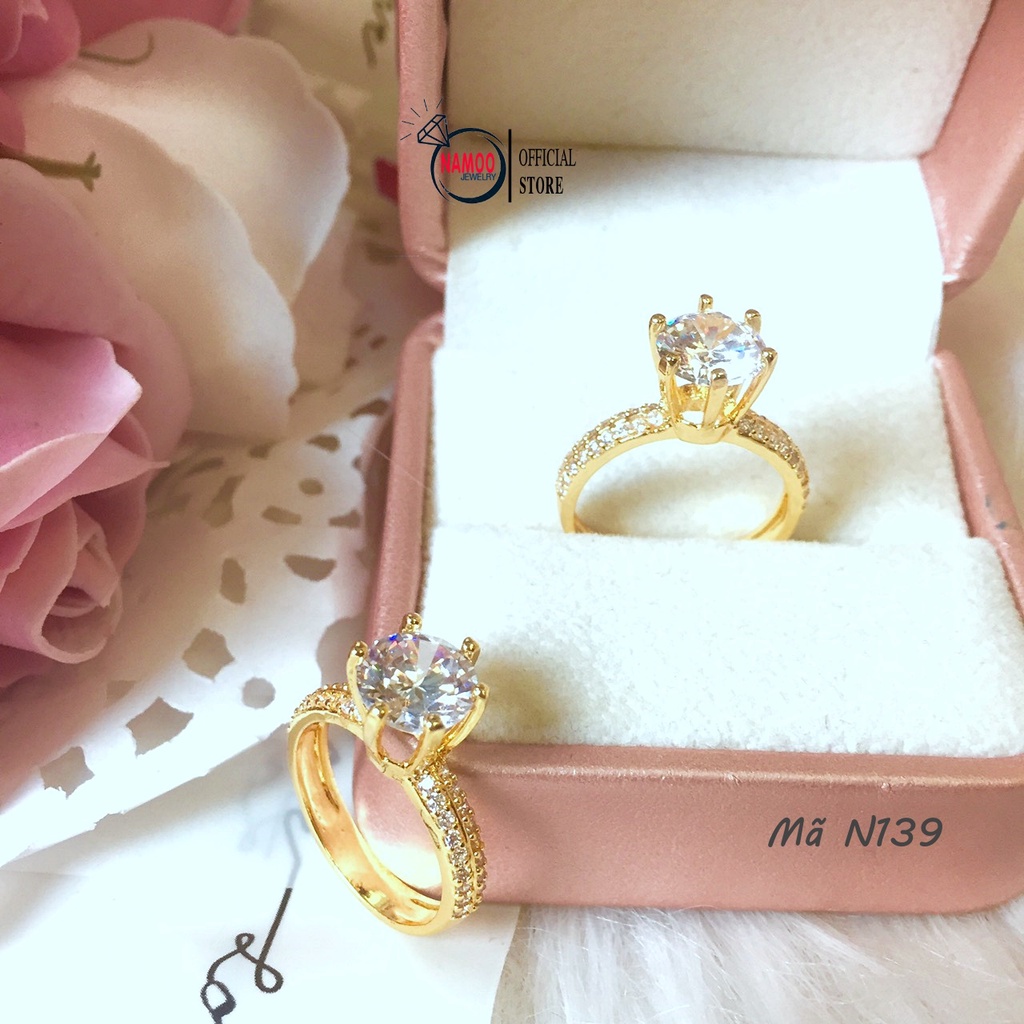 Nhẫn Đính Đá Ổ Cao N139 Cho Nữ Cực Sang Trọng