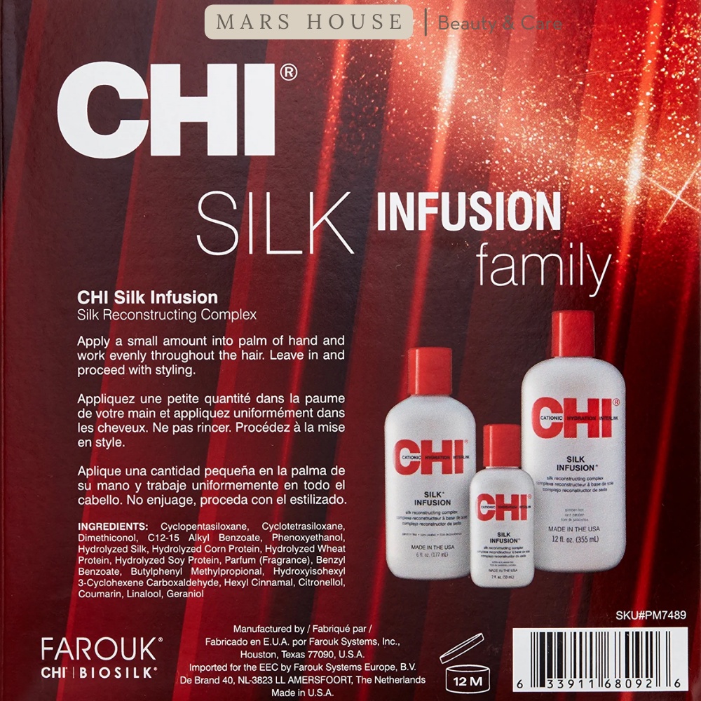 Tinh Dầu Dưỡng Tóc CHI - Dầu Gội Xả CHI Hàng Mỹ