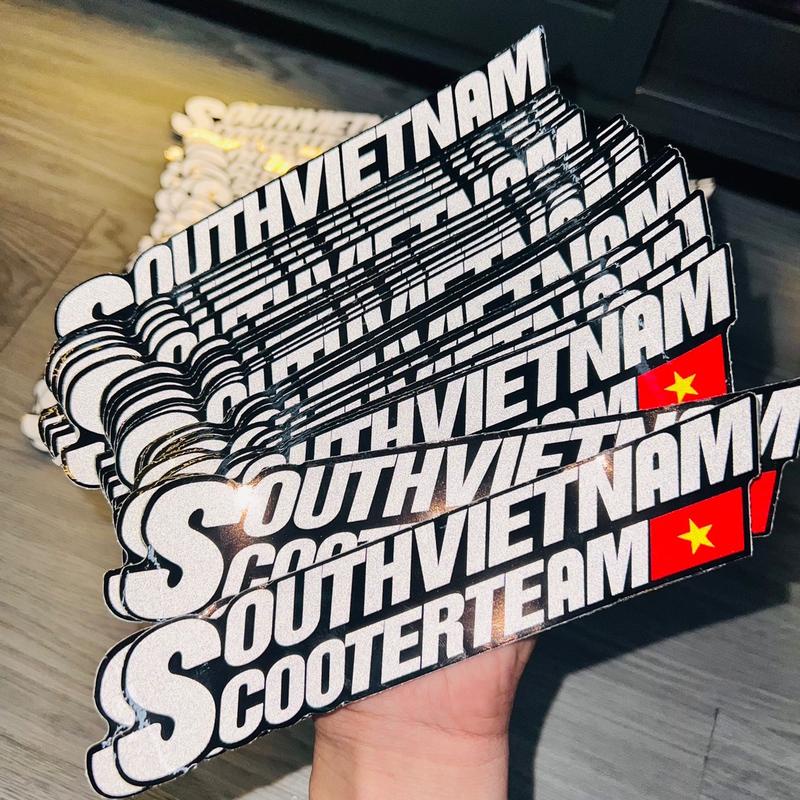 Tem Chữ South VietNam 18cm Phản Quang