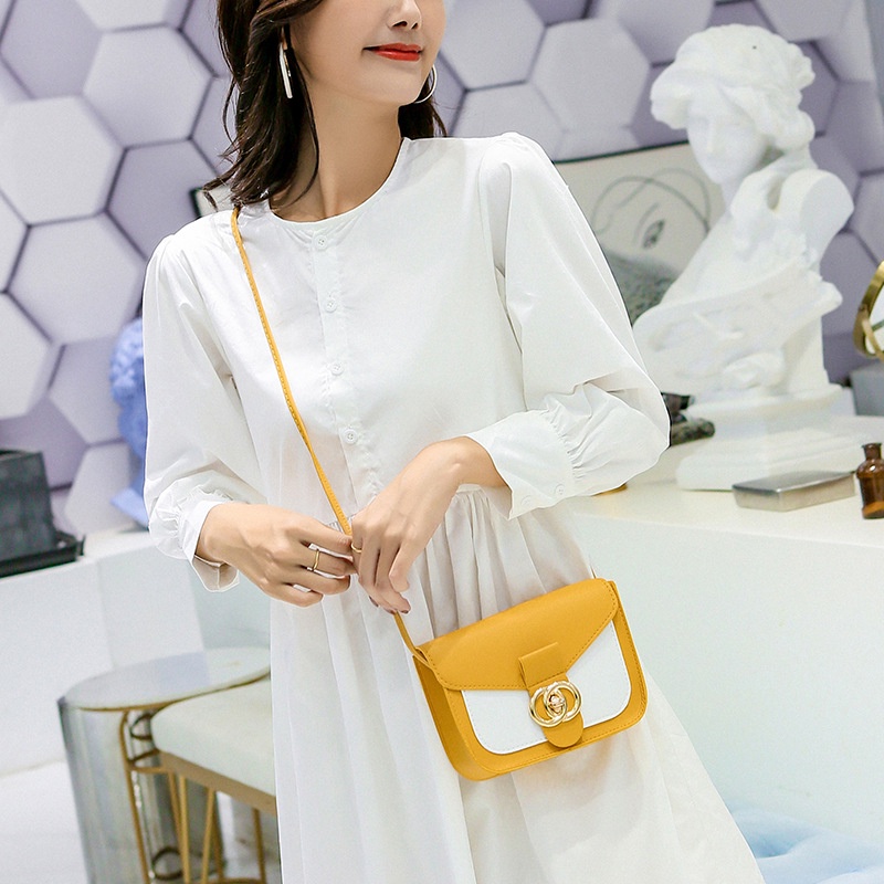 Túi đeo chéo vai nữ da hàn quốc đẹp dáng vuông nhiều màu mini cute có khóa S4 T182