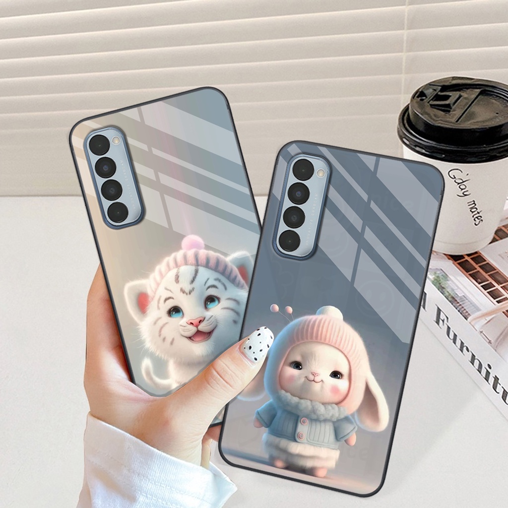Ốp lưng cho OPPO Reno4 /  Reno4 Pro / Reno 4 in hình 12 con giáp Hot trend siêu dễ thương
