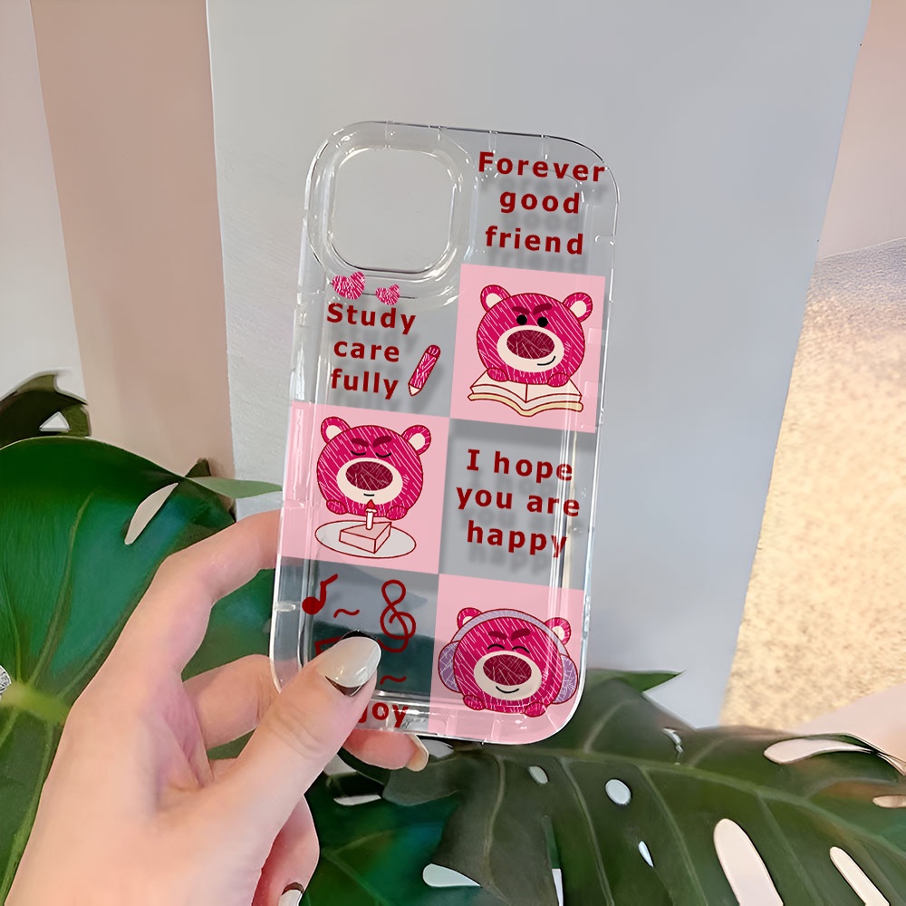 Ốp Điện Thoại Tpu Viền Dẻo In Hình Lotso Đáng Yêu Cho iphone 14promax 11 13 12 7Plus 6 6s XR X XS Max