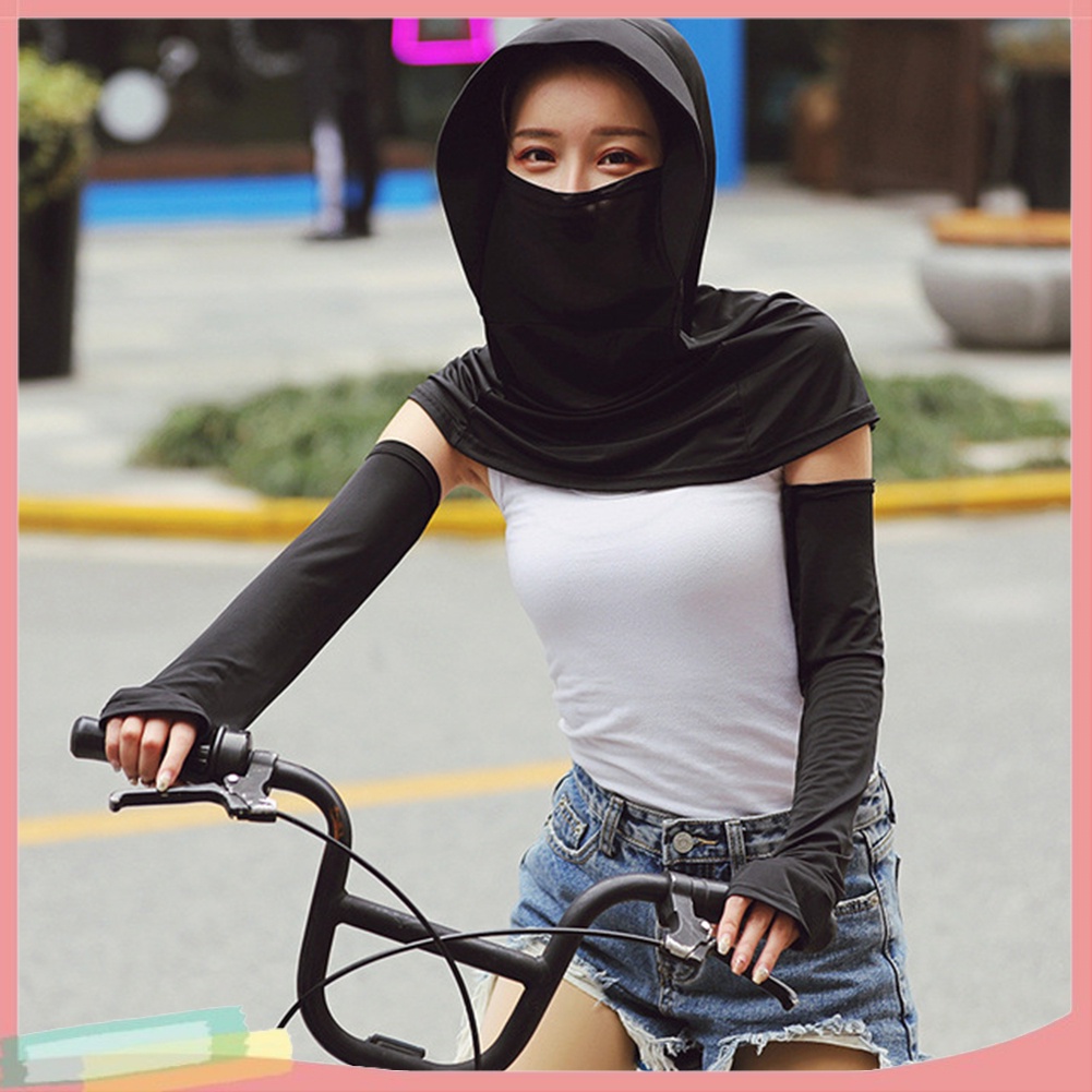 Nón đội bảo vệ mặt cổ chống nắng có viền dành cho nữ đi biển hoặc đạp xe