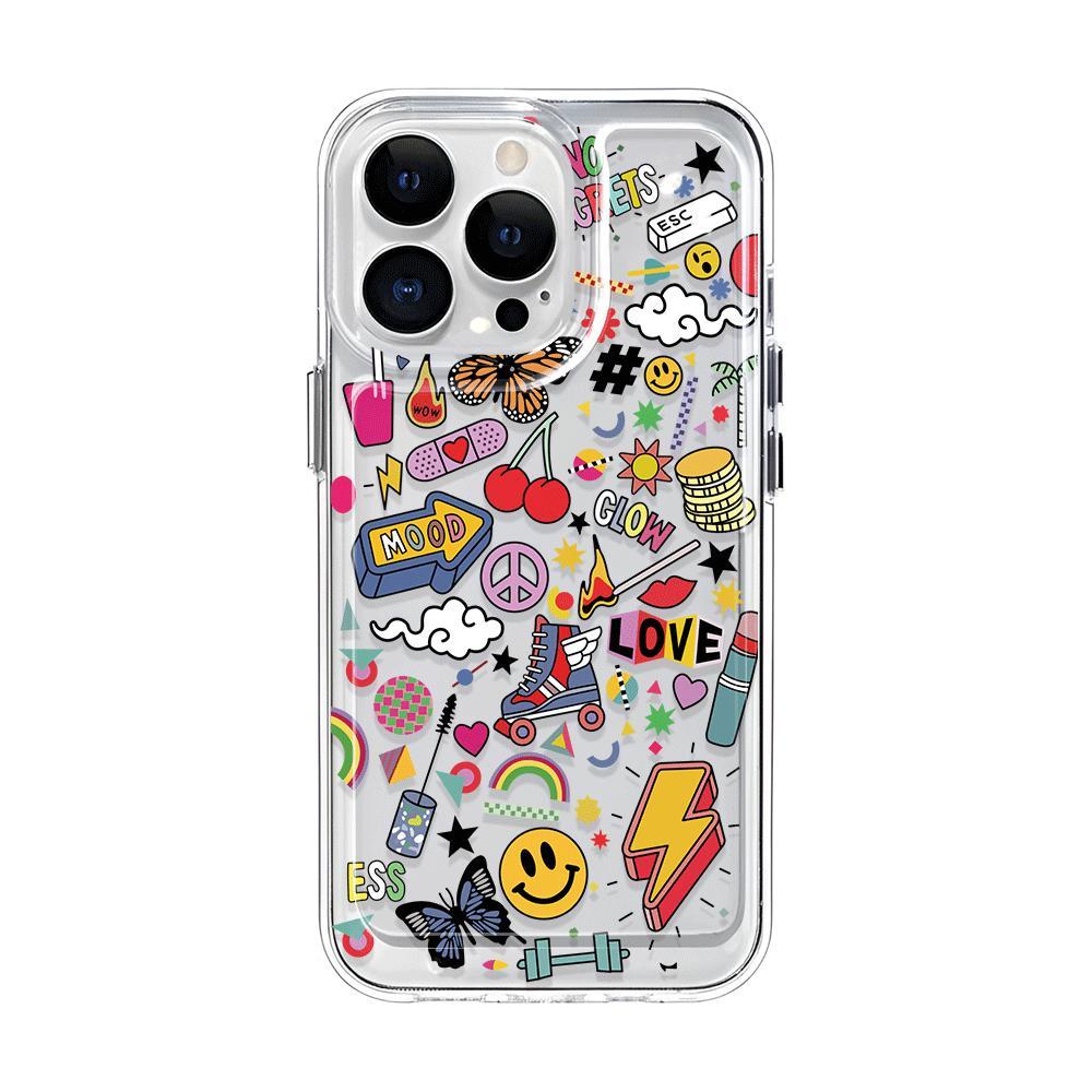 Ốp Điện Thoại Trong Suốt In Nhãn Dán Thời Trang Cho iphone 14promax 11 13 12 7Plus 7 X XS Max