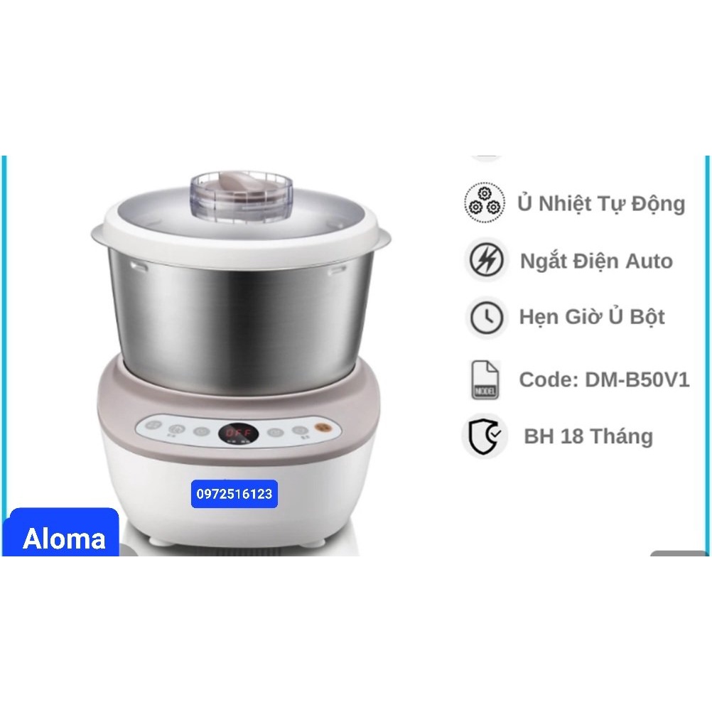 Máy nhào trộn bột mì làm bánh công suất lớn hộ gia đình đa chức năng thép không gỉ Bền