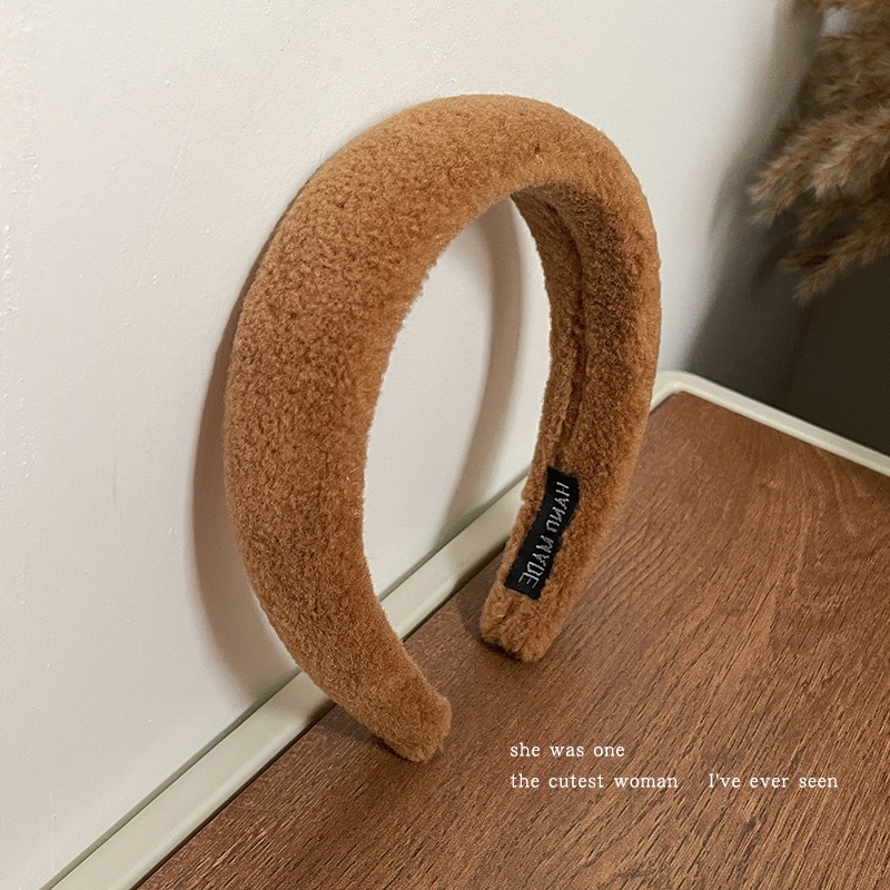 Băng Đô Vải Lông Màu Trơn Đơn Giản Thời Trang Thu Đông 2022