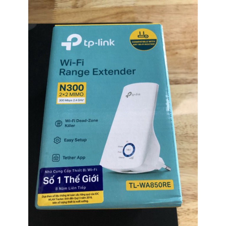 Bộ Mở Rộng Sóng TPLINK TL-WA850RE- Tốc Độ 300Mbps. Chính Hãng Bảo Hành 24 Tháng