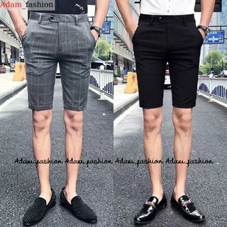 Quần short tây âu nam sọc , quân short body nam chất vải chéo mềm mịn Dvin_fashion