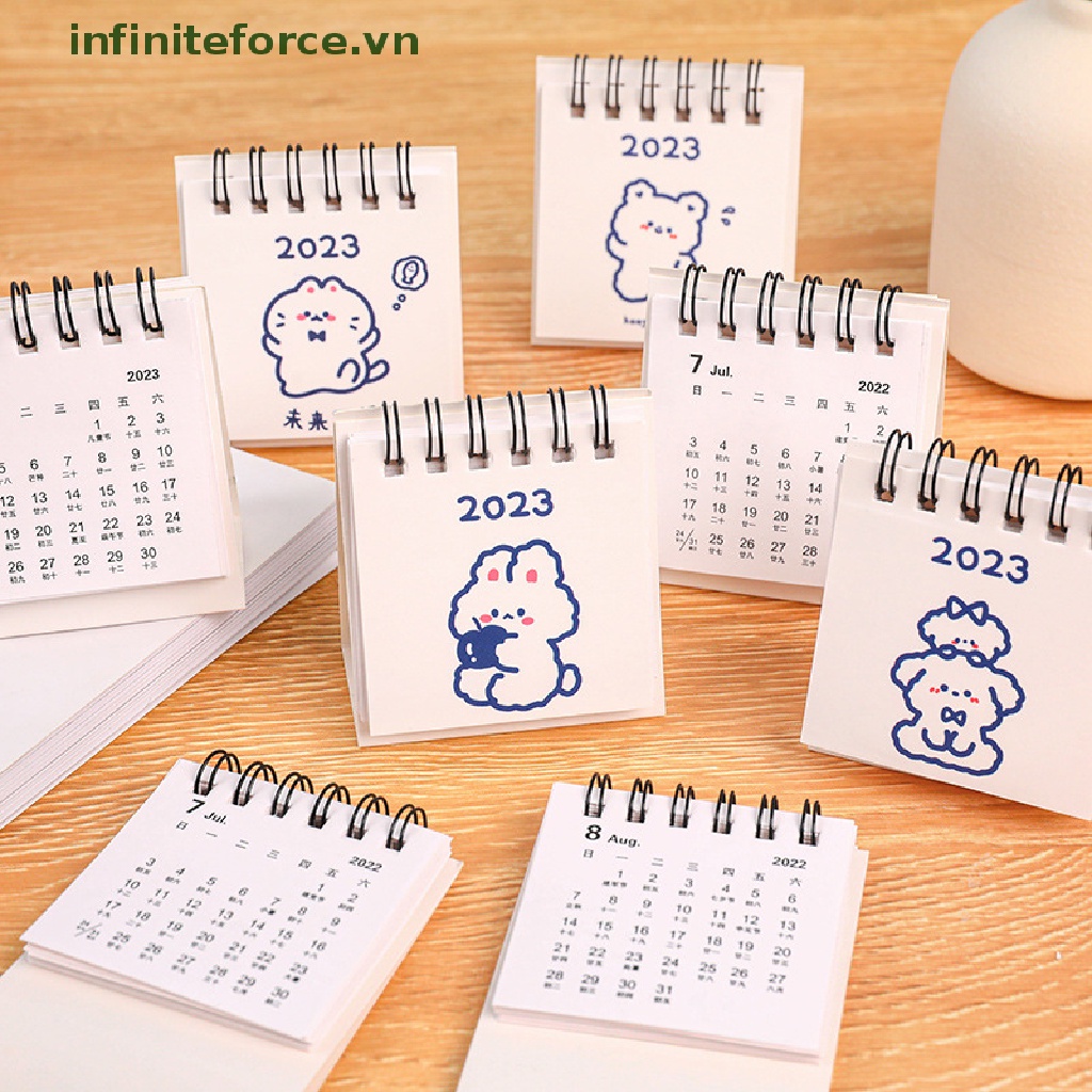 Lịch Để Bàn Năm 2023 Mini Hình Động Vật Dễ Thương