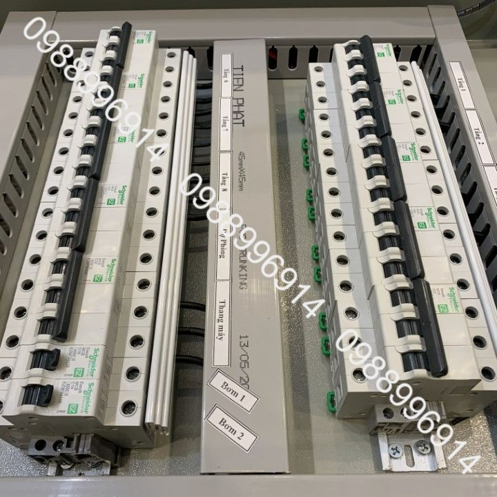 Tủ phân phối nhà 8 tầng aptomat schneider