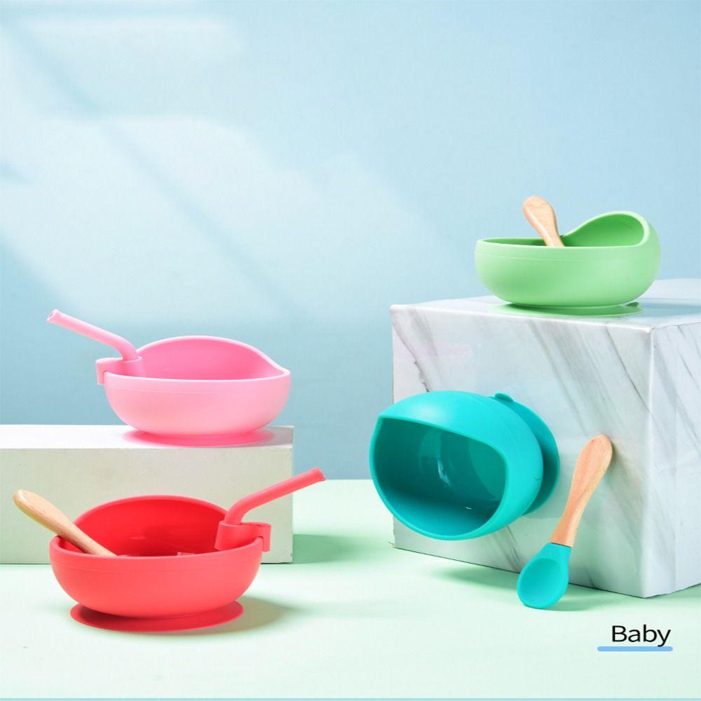 LAYOR1 Muỗng Ăn Dặm Bằng Chất Liệu Silicone Dành Cho Trẻ Em