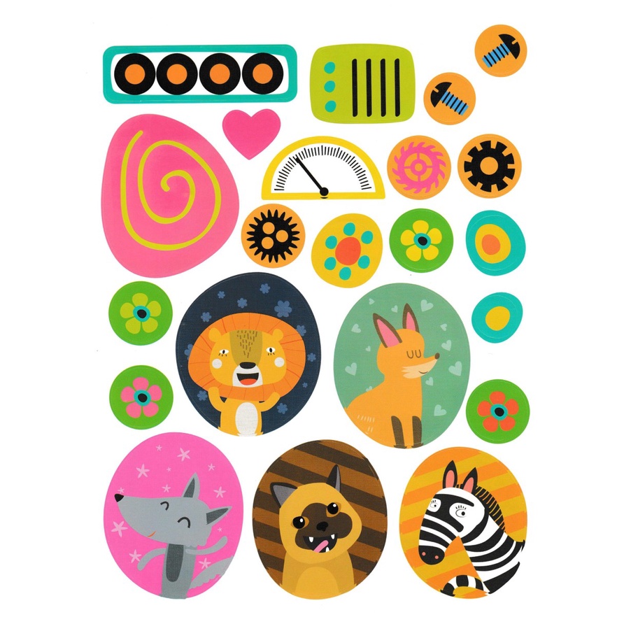 Sách - Hình Dán Thông Minh - Thế Giới Động Vật Vui Nhộn 2 - DTI