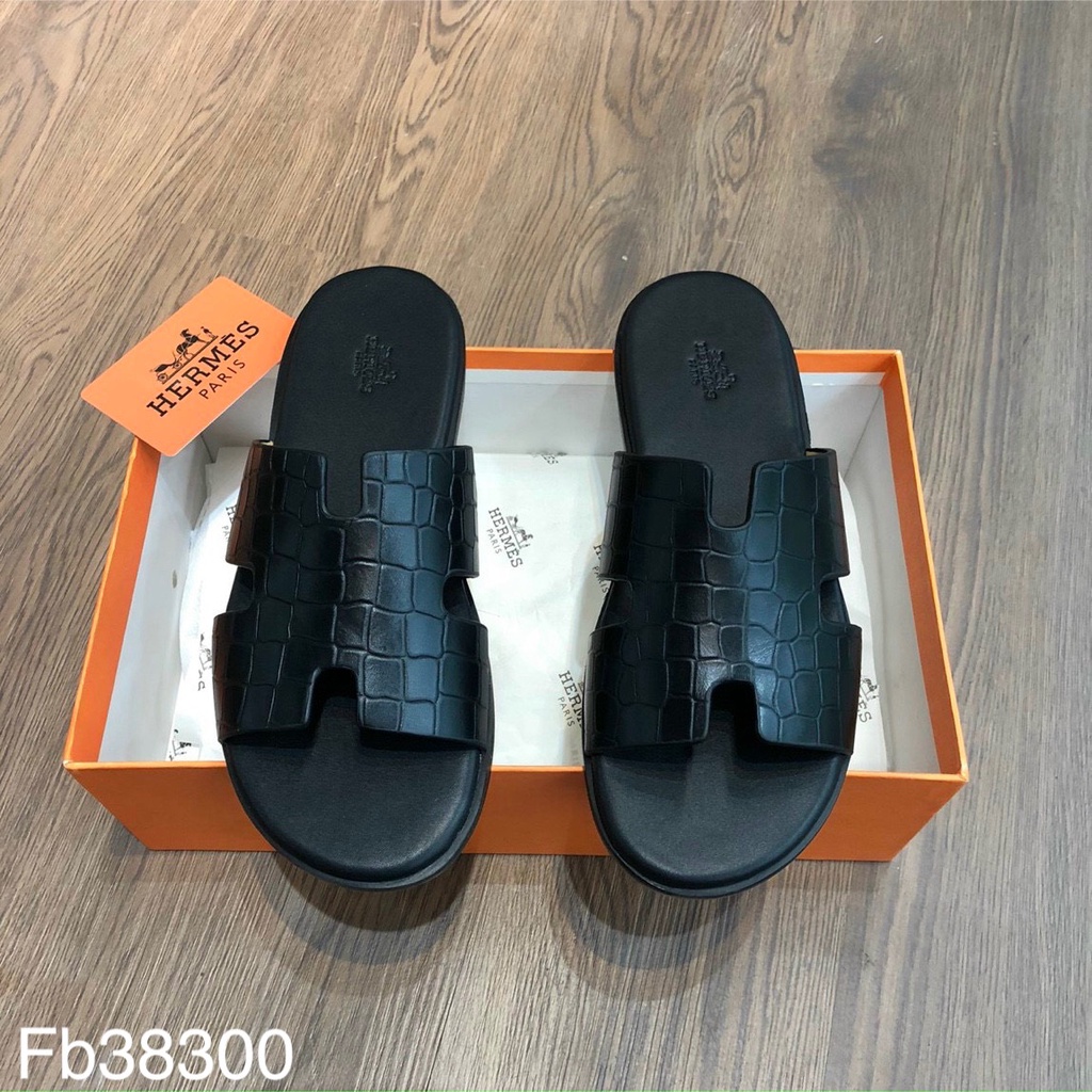 Dép HM Vân Cá Sấu Phối Đồ Cực Trẻ Trung, Tôn Dáng Fullbox