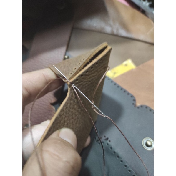 Phôi bao da zippo về tự khâu handmade