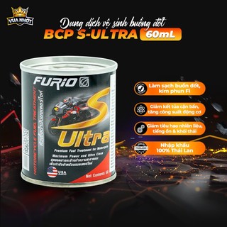 Vệ Sinh Kim Phun Buồng Đốt Thái Lan BCP S-Ultra 60mL -Dung Dịch Súc Béc Xăng Xe Máy [Hàng Nhập Khẩu]