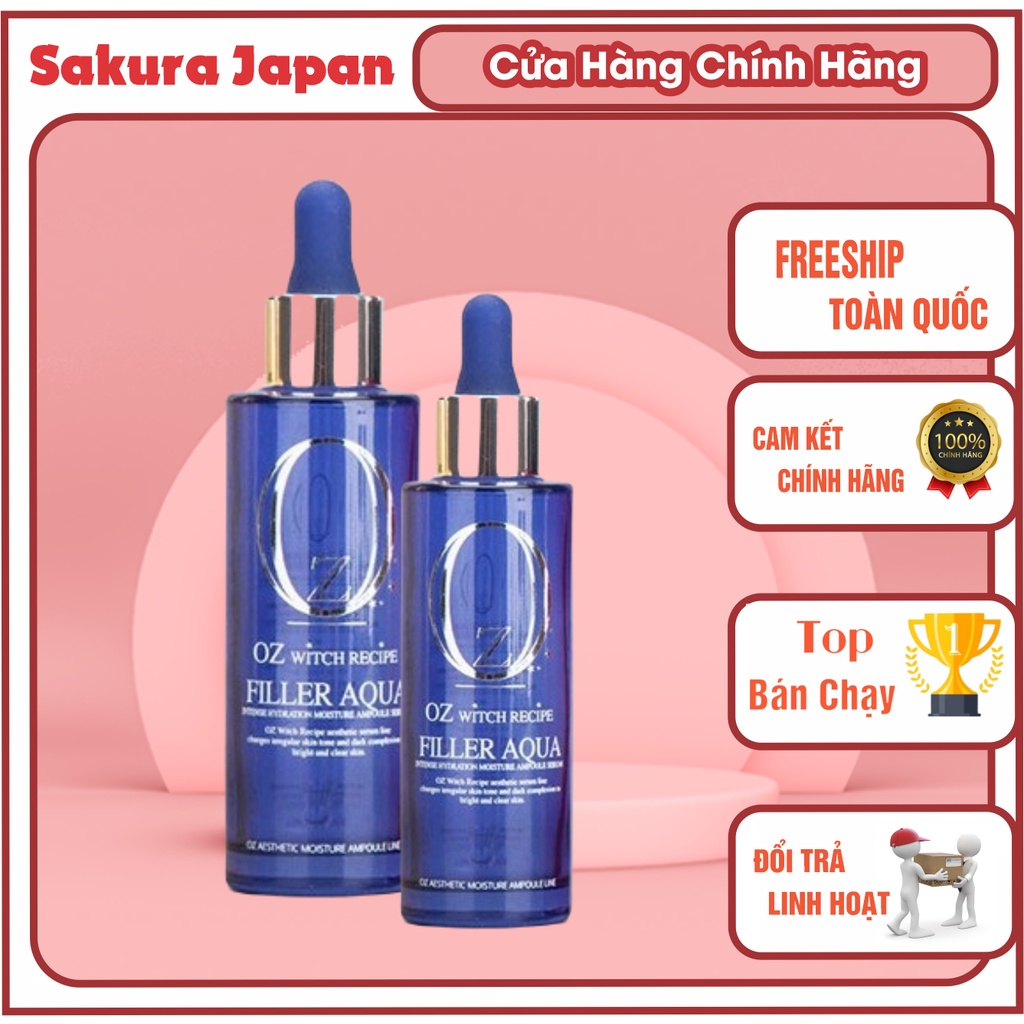 Tinh Chất Dưỡng Ẩm Căng Bóng Da Filler Aqua OZ Witch Recipe 60ml Chuẩn Hàn Quốc