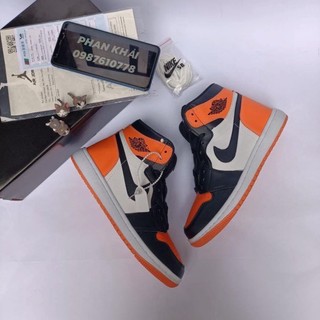 Giày thể thao siêu rẻ cam đen cổ cao, giày thể thao sneaker cam cao nam nữ siêu hót 2022