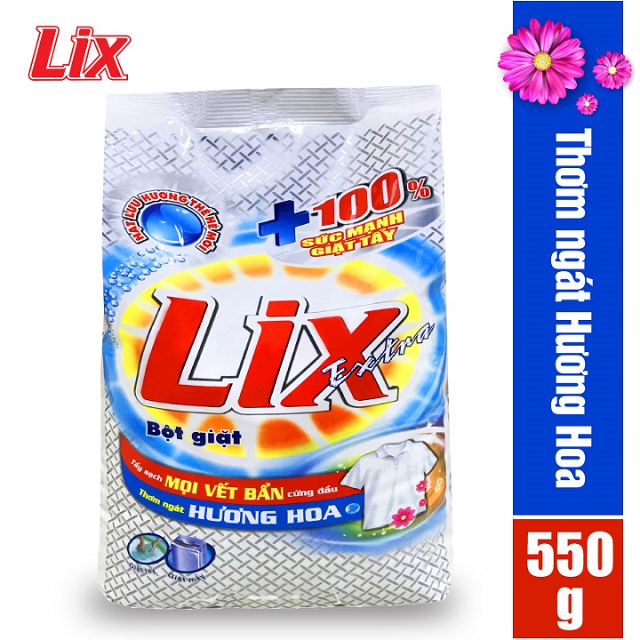 Bột giặt LIX extra hương hoa 550g EB055