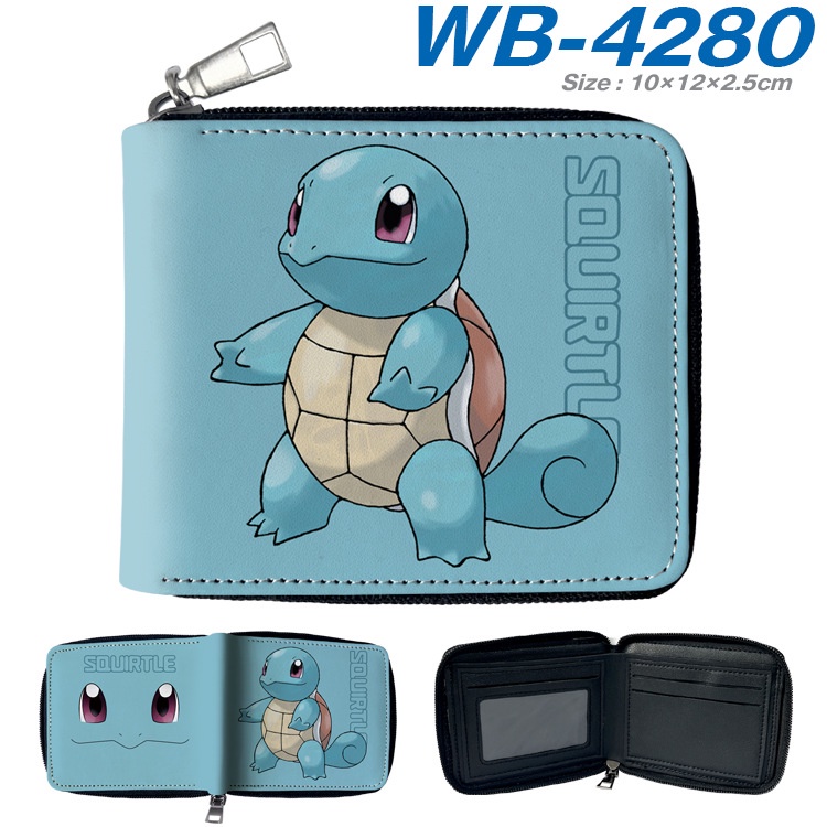 Ví Ngắn Sức Chứa Lớn Đa Năng In Họa Tiết Hoạt Hình Pokemon Pikachu Dễ Thương Có Khóa Kéo Cho Học Sinh YB2