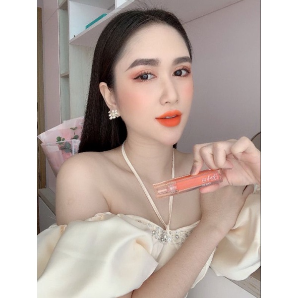 Son cam tươi, son màu cam tươi, son lì cam tươi, son kem lì lâu trôi, son kem chính hãng BeAna dòng son siêu lỳ