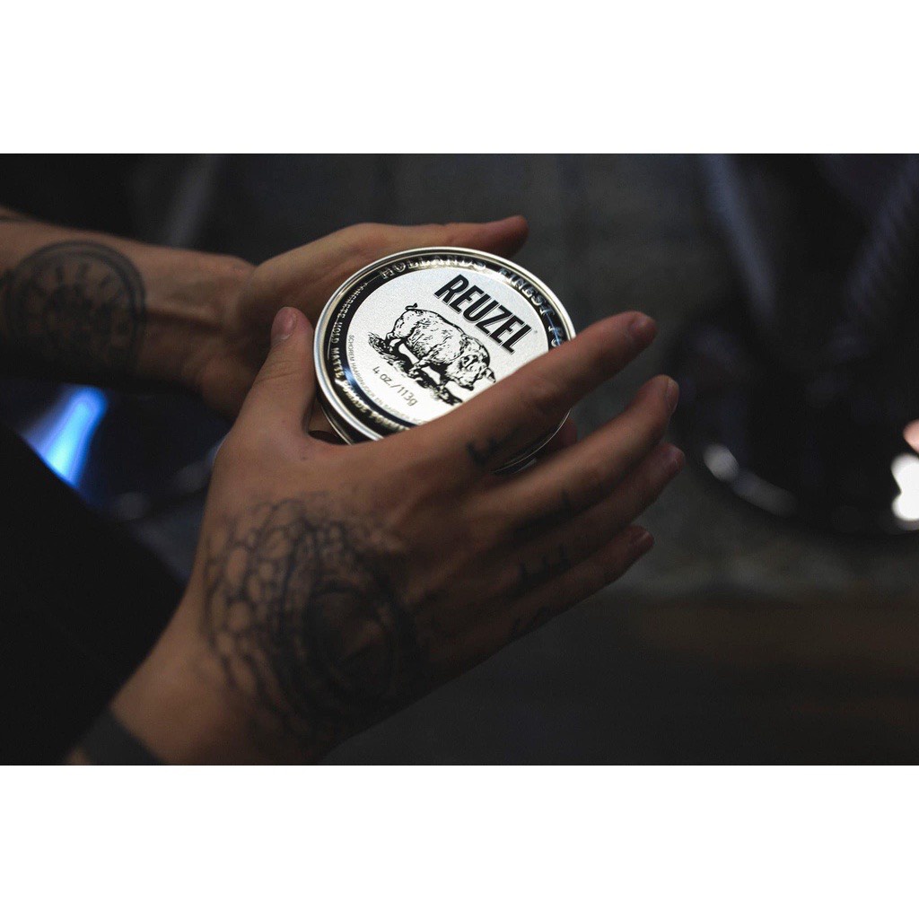 Sáp vuốt tóc nam Reuzel Concrete Pomade 35g - 113g - 340g, Pomade gốc nước giữ nếp siêu cứng, không bóng