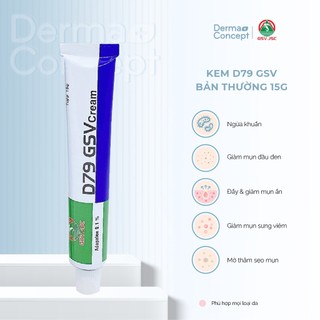 Kem D79 GSV giảm mụn viêm, mụn ẩn, mụn lưng, dày sừng nang lông