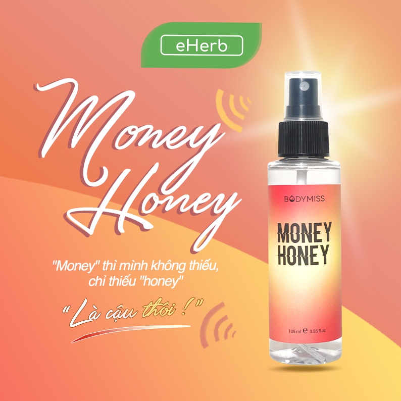 Nước Hoa Xịt Thơm Toàn Thân Money Honey Lưu Hương Lâu Đến 6H BODYMISS 105ml (Chai)