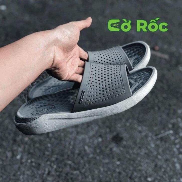 Dép lê cross literide quai ngang hàng xuất khẩu full box cho Nam Nữ