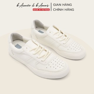 Giày thể thao nữ Brian SNK For KR màu trắng kem đế bằng cổ thấp thời trang bAimée & bAmor - MS1408