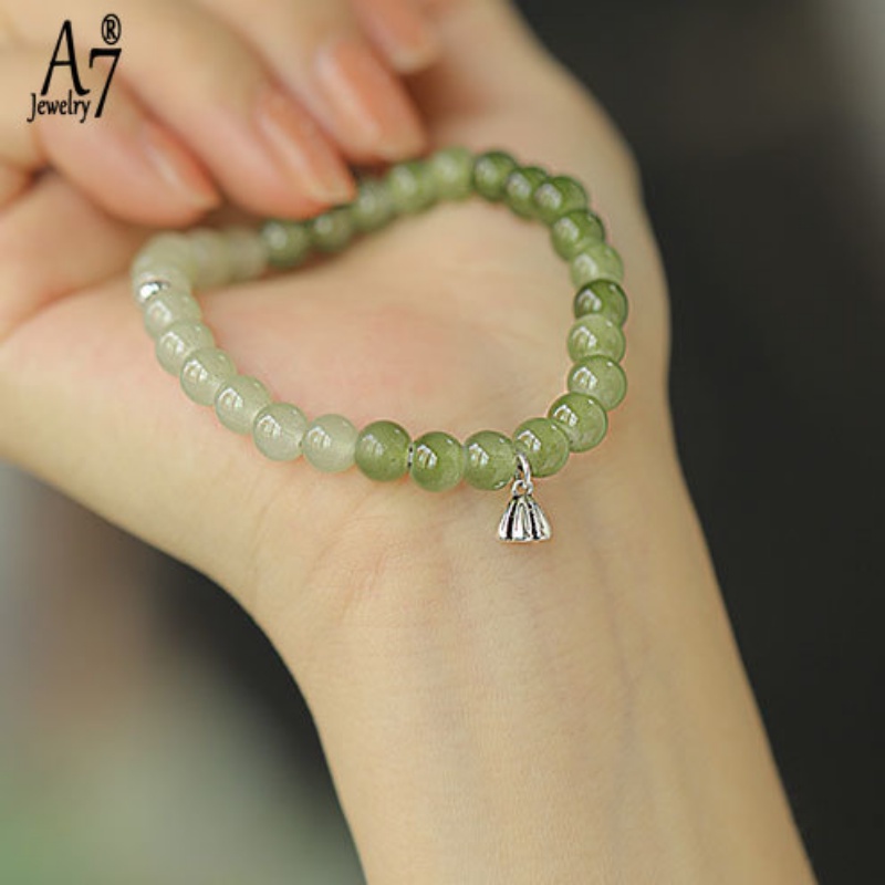 A7 | Vòng Tay Chuỗi Hạt Bishui Lake Green U1488 U1488