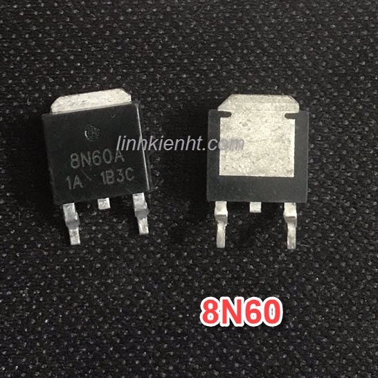 Túi 5 con 8N60A MOSFET KÊNH N 8N60 8A 600V TO252