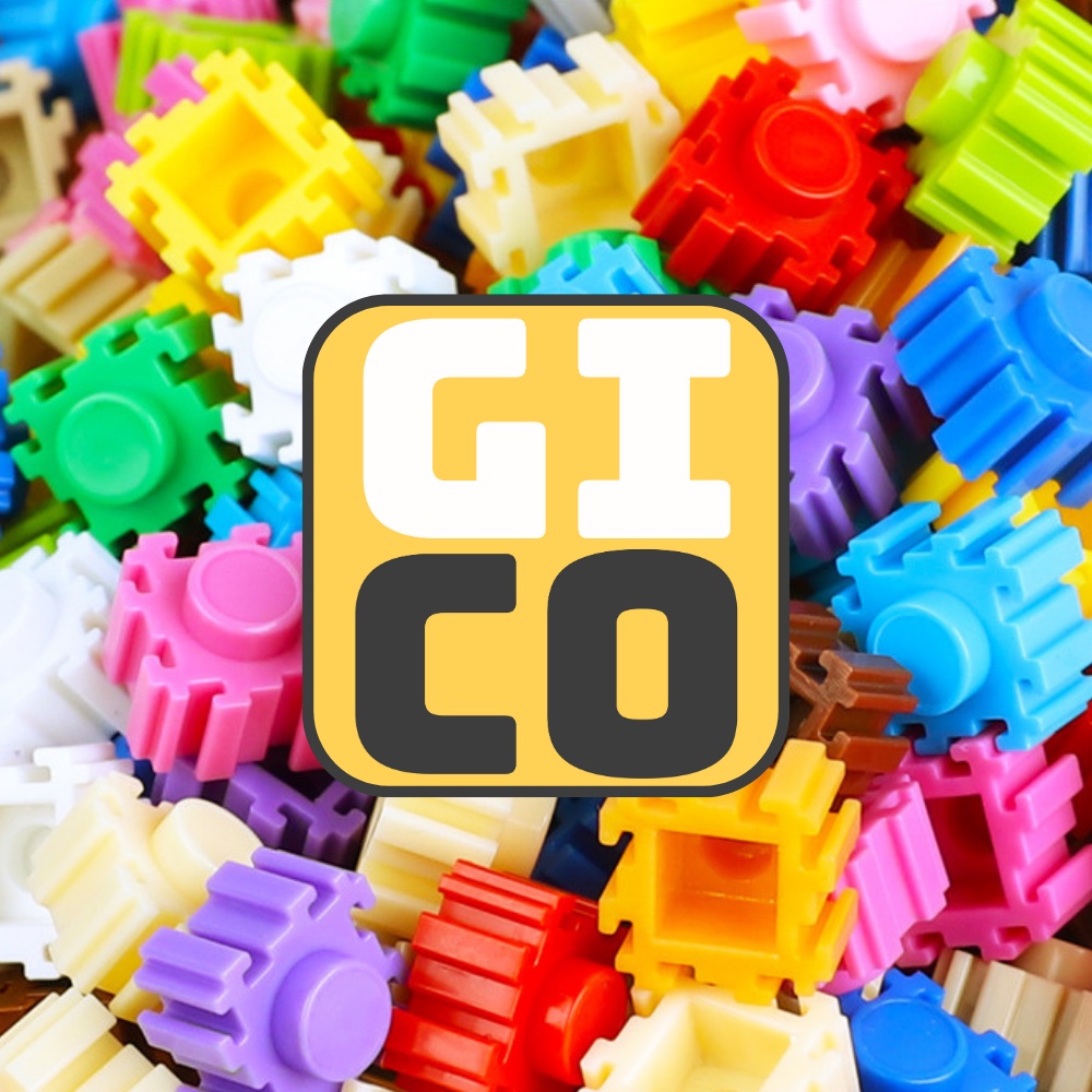 Túi 500 mảnh ghép 1x1 hỗn hợp lắp ráp đồ chơi xếp hình nhiều màu bằng nhựa ABS an toàn - GiCo shop