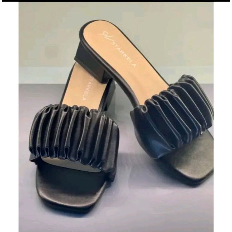Giày cao gót 3 phân sandal nhún bèo bigsize 35_45