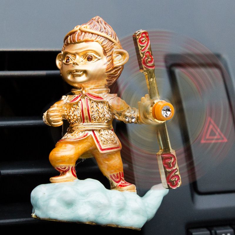 Tượng Tôn Ngộ Không cưỡi mây gắn cửa gió điều hòa - nước hoa, sáp thơm, khử mùi xe ô tô xe hơi cao cấp