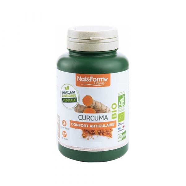 Viên uống tinh nghệ hữu cơ Nat & Form Curcuma Bio của Pháp 200 viên