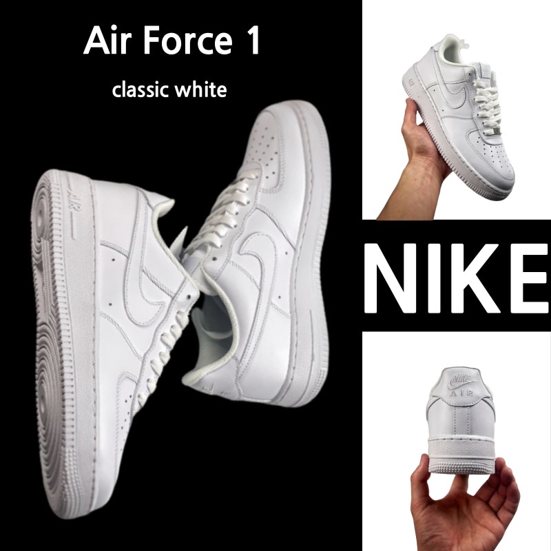 （Sản phẩm chính hãng）Giày thể thao nam nữ giày Nike Air Force 1'07 Low classic white