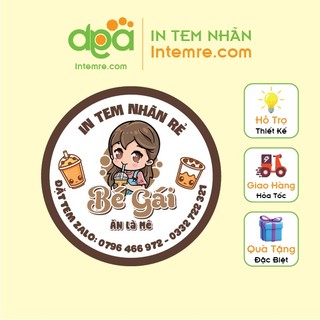 Combo in tem nhãn giấy decal dán intemre.com và mẫu thiết kế 355.000