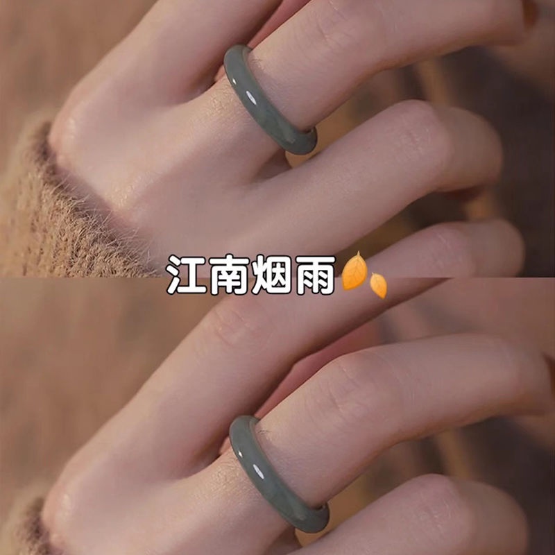 Nhẫn Cặp Đôi Màu Đỏ / Trà Nhỏ Không Phai Màu Làm Quà Tặng Cho Bạn Gái / Học Sinh#12.4