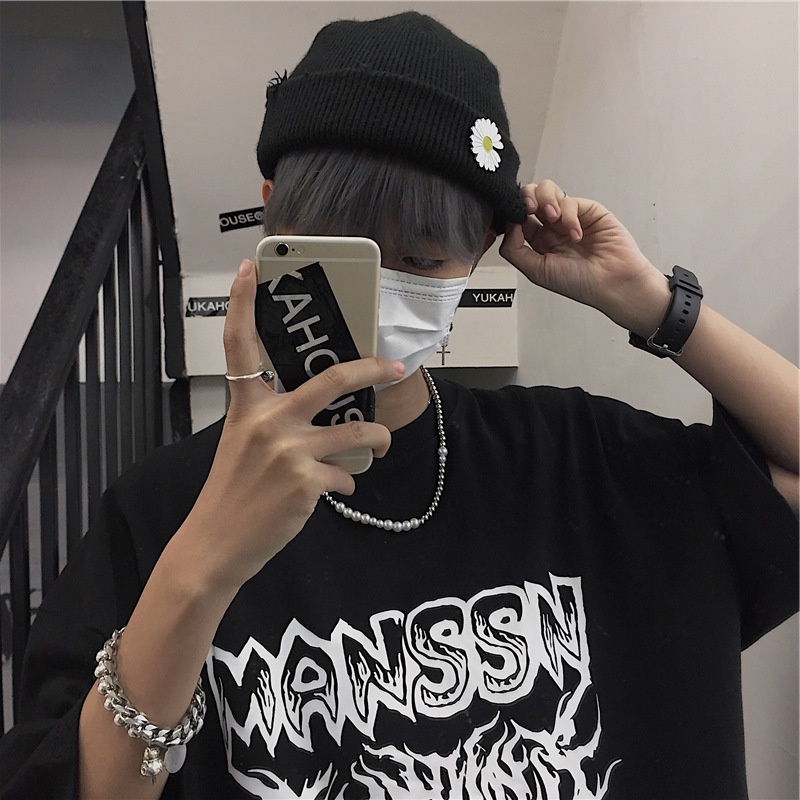 Áo thun AOKANG tay ngắn cổ tròn in họa tiết độc đáo