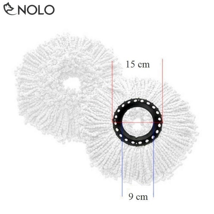 Combo 2 Bông Lau Nhà 360 Độ Siêu Thấm Hút
