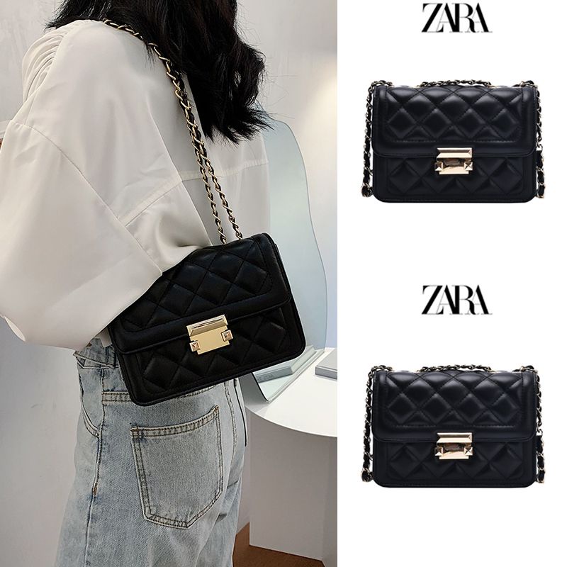 lesac túi xách nữ đi tiệc túi xách nữ túi xách nữ đẹp túi đeo chéo women bag túi xách thời trang ví chéo túi xích Túi Xách Zara Phối Dây Xích Thời Trang Thu Đông Sang Trọng Cho Nữ