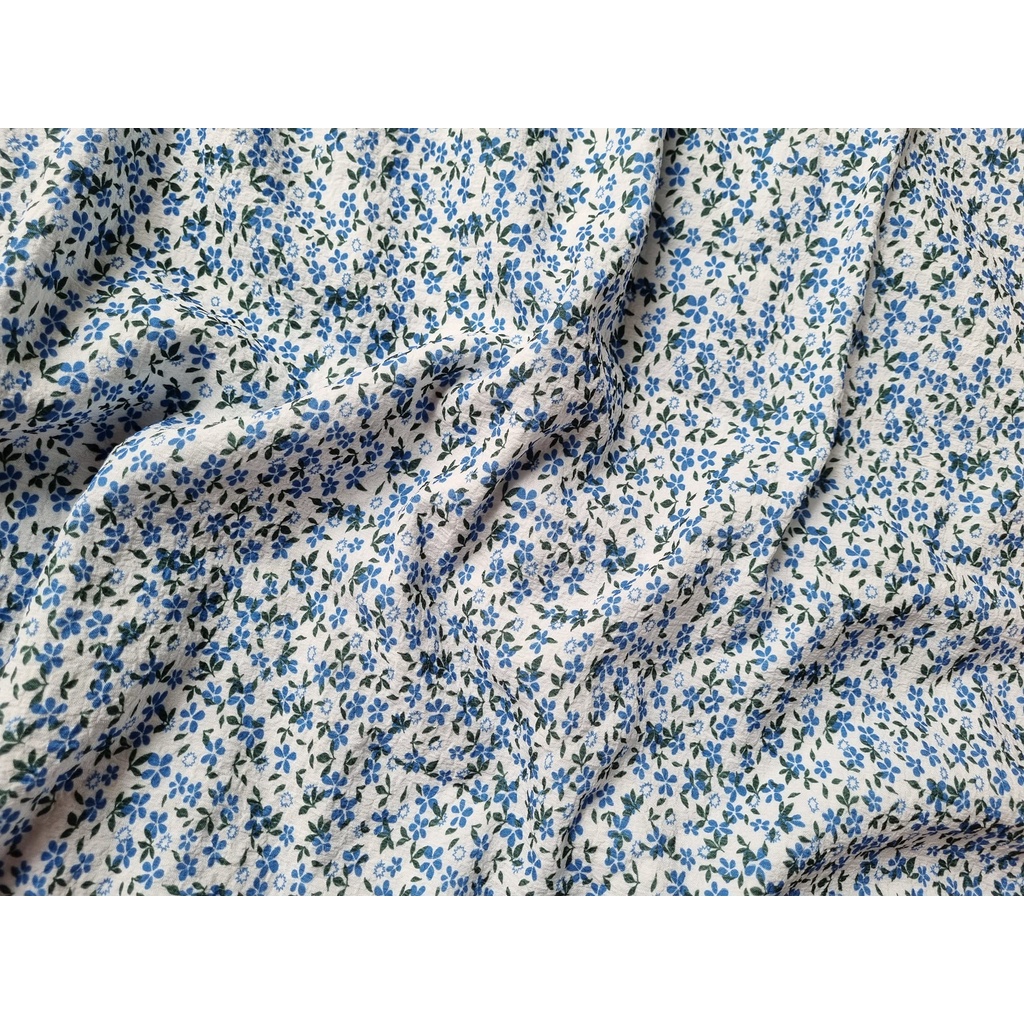 Vải đũi tằm xốp hoa nhí