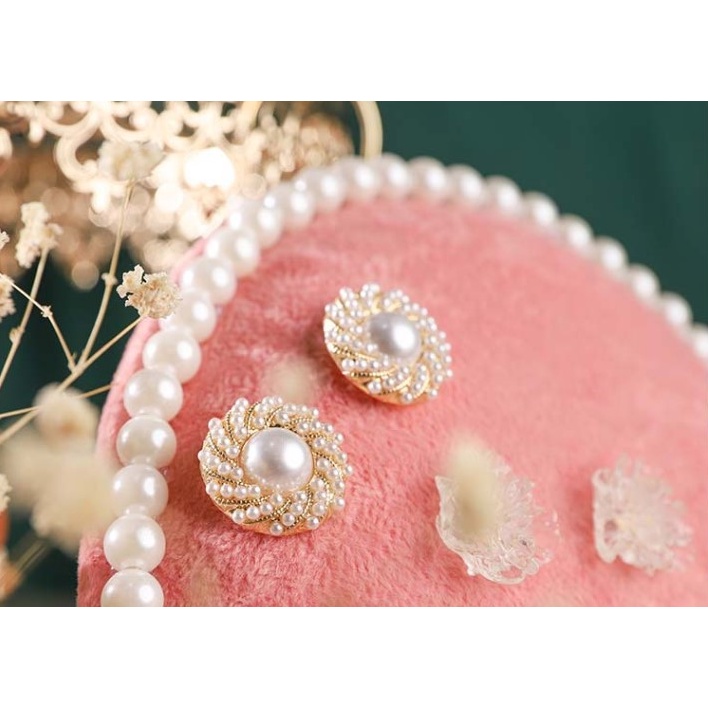 Giá treo hoa tai nhung sang chảnh hình bầu dục