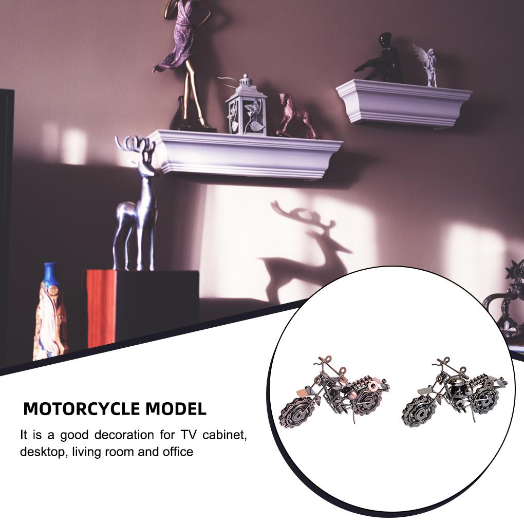 Đồ trang trí Xe Mô Tô Mini Phong Cách Vintage Dùng Để Trang Trí