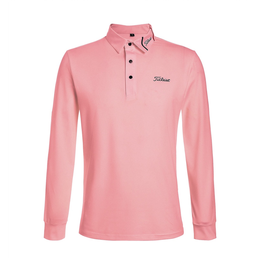 Áo Thun Đánh Golf Tay Dài Thoáng Khí Phong Cách Hàn Quốc Thời Trang Thu Đông Mới Cho Nam 2258