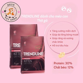 Thức ăn hạt cho mèo trendline chicken kitten thổ nhĩ kỳ 1kg
